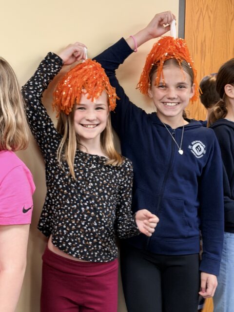 Girls with Pompom
